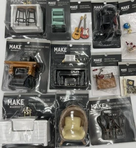 Make Market Doll House Miniature Furniture & Accessories You Choose - Picture 1 of 48