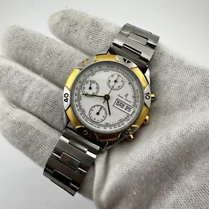 Orologio Uomo Pierre Bonnet Cronografo 7750 Acciaio 38mm Bracciale lungo 19,5cm - Foto 1 di 18