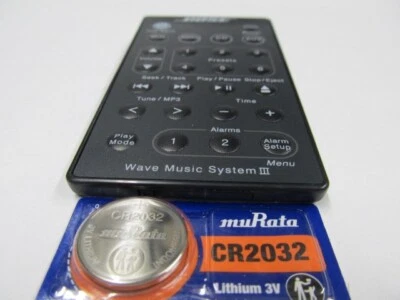 Bose Wave Music System I, II, III, IV Remote Control for AWRCC1 & 2 with BATTERY - Image 1 of 3