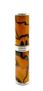 Atomizador torneado a mano acrílico bronce nácar negro aprox. 2 ml capacidad - Imagen 1 de 4