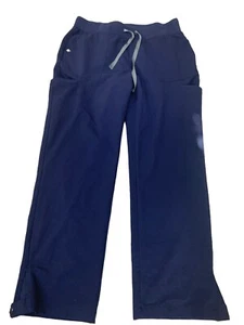 FIGS Technical Collection Straight Leg Scrub Pants Women Size M Navy Blue Medium - Picture 1 of 8