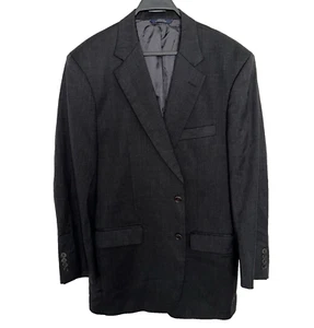 BROOKS BROTHERS 1818 Mens 42 Long 42L Blazer 100% Wool Charcoal Gray - Picture 1 of 3