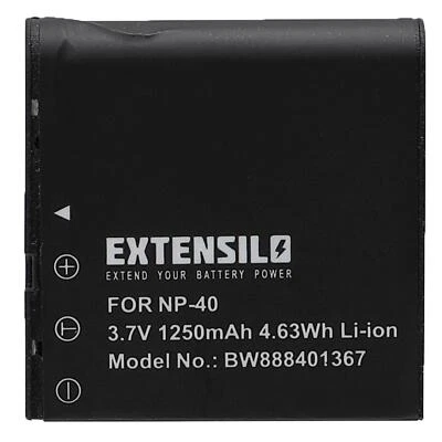 EXTENSILO Batterie remplace Kodak LB-060 1250mAh 3,7V