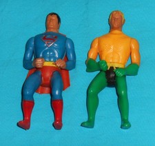 vintage Mego COMIC ACTION HEROES AQUAMAN & SUPERMAN LOT (figures only)