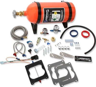 NEW NOS SNIPЕR WET NITROUS PLATE KIT,150-250 HP,10LB ORANGE,SPREAD BORE INTAKE - Image 1 of 4