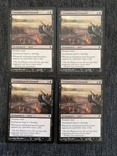 Contaminated Ground *PLAYSET* Magic MtG x4 Rise Of The Eldrazi NM