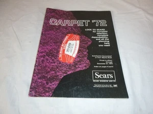Vtg 1972 Sears Specialty Catalog Carpets & Rugs 57 Pgs GROOVY! - Picture 1 of 14