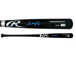 JUNIOR CAMINERO TAMPA BAY RAYS SIGNED BASEBALL BAT 34’ RAWLINGS BECKETT COA - Picture 1 of 5