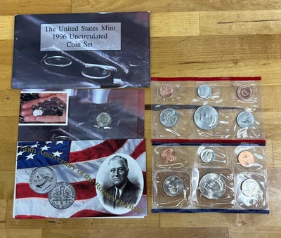 1996 P/D US Mint Set Coin Uncirculated (1996 W West Point Dime Included) - Image 1 of 4