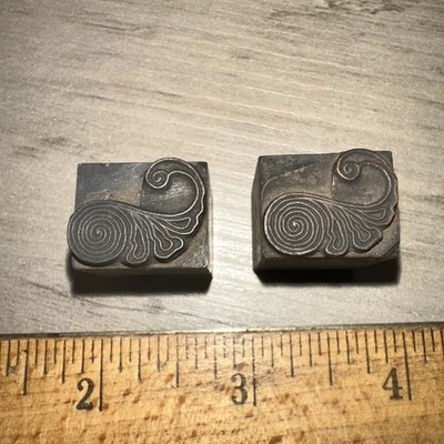 Printing Blocks “ Ornamental Borders “ Beautiful Details! Lead Blocks #2 - Image 1 of 4
