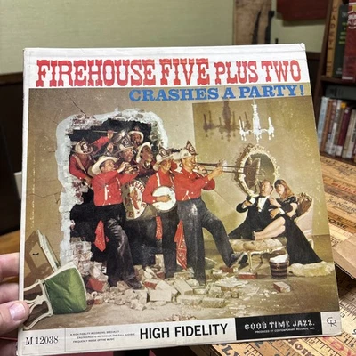GOOD TIME JAZZ LP RECORD/FIREHOUSE FIVE PLUS TWO Crashes A Party  Foto 1 de 4