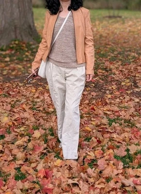 Chaqueta de cuero italiana Danier para mujer - talla S Foto 1 de 4