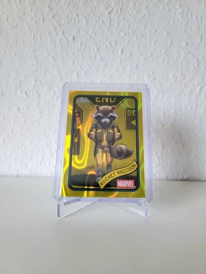 Rocket Racoon - Topps Marvel Chrome 2025 - Yellow Lava Refractor  - Bild 1 von 2