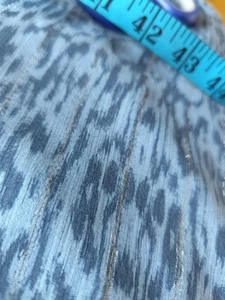 Dressmaking Fabric Crinkle Cotton Shimmer Stripe Bluish Grey 340 X 140 Cms - Picture 1 of 7