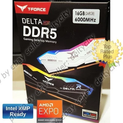 Team Group T-Force Delta RGB 16GB 2x8GB DDR5 6000 Dual Memory AMD Expo Intel XMP - Image 1 of 3