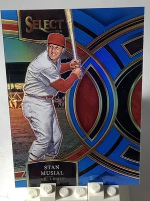 2024 Panini Select Premier Level Stan Musial #49 Blue Prizm /199 - Image 1 of 3