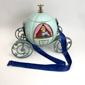 Disney Parks Aschenputtel Kutsche Popcorn Eimer blau gold Prinzessin Schloss Deko - Bild 1 von 17