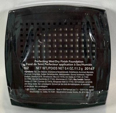 Beauticontrol Perfecting Wet/Dry Finish Foundation N2 20167 Sz .4 oz/ 11.3 g New - Image 1 of 4