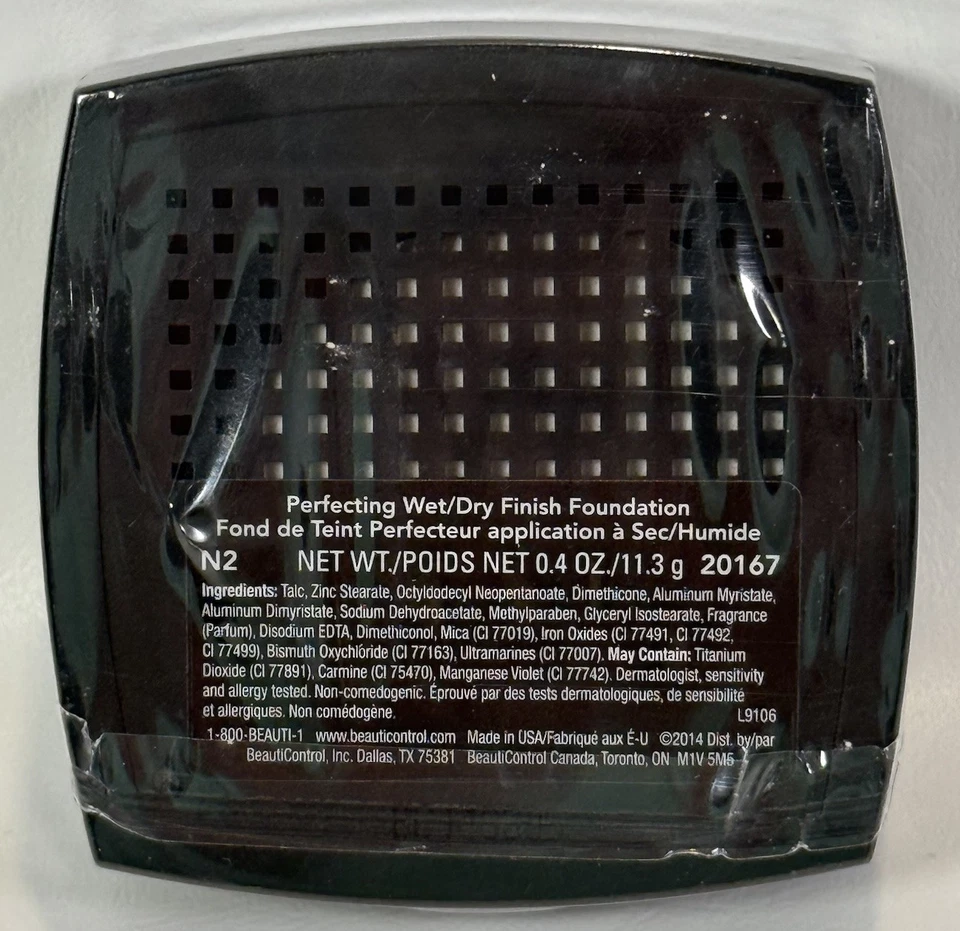 Beauticontrol Perfecting Wet/Dry Finish Foundation N2 20167 Sz .4 oz/ 11.3 g New - Image 1 of 4