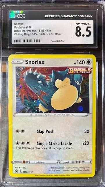 Snorlax SWSH119 SWSH: Sword & Shield Promo Cards Holo CGC 8.5 - Image 1 of 1