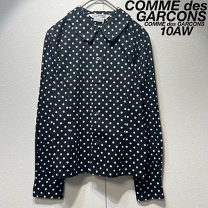 Comme Des Garcons 10AW Polka dot round collar design shirt - Picture 1 of 10