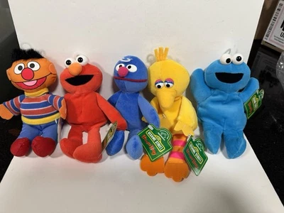 Bolsas de frijoles Applause Sesame Street 1997 - Lote de 5 Foto 1 de 4