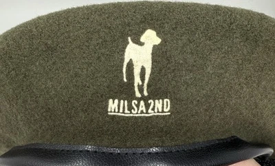 Milsa Second Flat Beret Wool Women’s Hat Cap Green - Image 1 of 4