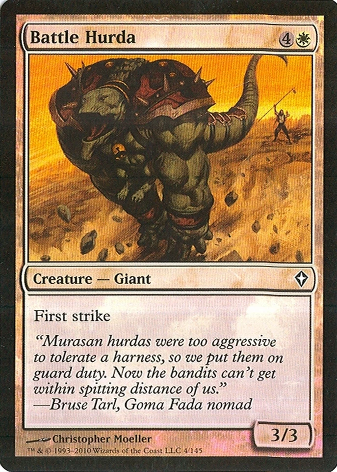 MTG - Worldwake - Battle Hurda - 2X - Foil - NM - Image 1 of 1