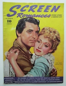 October 1940 SCREEN ROMANCES MAGAZINE Hollywood Movie Actors - Picture 1 of 8