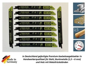 10 Säbelsägeblätter 200 mm Säbelsägeblatt für Stahl Metall für schnelle Schnitte - Bild 1 von 1