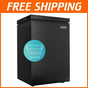 Compact 2.8 Cu.Ft Chest Freezer with Adjustable Thermostat & Quiet Operation - Picture 1 of 10
