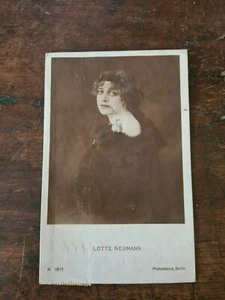 CARTOLINA RITRATTO LOTTE NEUMANN  - Picture 1 of 2