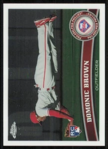 2011 Topps Chrome #186 Domonic Brown (RC) - Picture 1 of 2