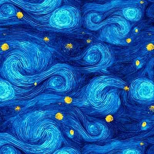 Royal Swirl Texture Vent, Tissu Symphonie Tournesol Largeur 44" Trésors Intemporels - Photo 1/3