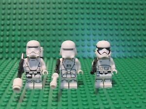 Lot 3 Lego STAR WARS minifigs First Order stormtrooper Flametrooper snowtrooper