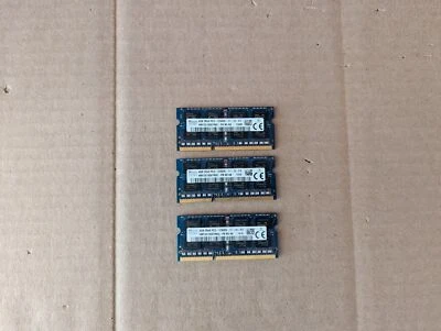 LOT OF 3 SK HYNIX 4GB HMT351S6EFR8C-PB PC3-12800S DDR3-1600MHZ 2RX8 RAM G5-2(39) - Image 1 of 3