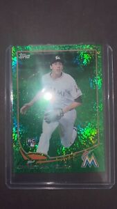 2013 Topps Emerald Parallel Rookie Christian Yelich #US290