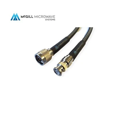 N Male to BNC male Cable Assembly Coaxial RG11 Tinned Copper Shield-LOWEST LOSS - Image 1 of 3