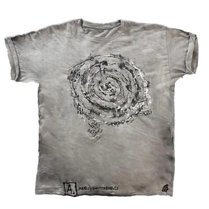 Handmade tshirt with LIFE sign. Vintage, hand-painted, gift - Picture 1 of 2