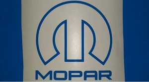 Custom Blue Mopar Outline sticker 500mm Chrysler, Dodge, Valiant, Charger etc - Picture 1 of 6