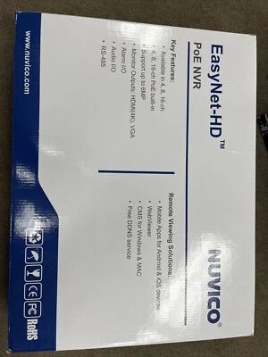 Sistema de cámara Nuvico EN-P402PHD poe nvr Foto 1 de 2