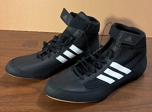 Adidas HVC Black/White Wrestling Shoes- AQ3325 - Size 11.5 EU 46 - new w/ tags - Picture 1 of 10