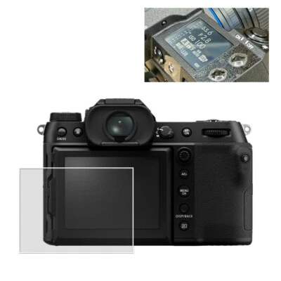 Tempered Glass LCD + Top Info Screen Protectors for Fujifilm GFX100S GFX50SII - Image 1 of 4