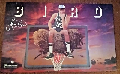 PÓSTER NIDO CONVERSE BIRD AUTOGRAFIADO NOVATO BOSTON CELTICS RARO NOVATO Foto 1 de 4