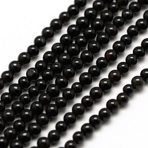 "Cuentas redondas AA+ 3 mm ÓNIX negro 16" - Imagen 1 de 3