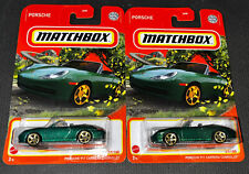 Matchbox Porsche 911 Carrera Cabriolet Green 2021 27/100 Lot Of 2