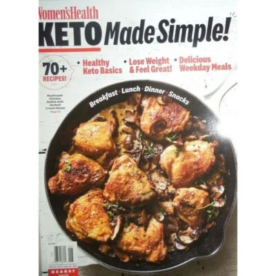 KETO MADE SIMPLE womens health 70+ RECIPES healthy LOSE WEIGHT feel great SNACKS Foto 1 de 4