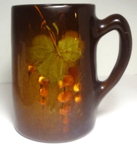 1896 - J. B. OWENS standard glaze ART POTTERY #1035 MUG signed TRAILING BERRIES - Picture 1 of 8
