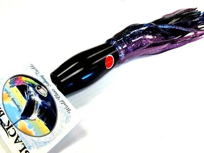 Black Bart Metal Super Pro Big Game Trolling Lure 9 Oz PBD/BKD Purple Black Dot - Image 1 of 4