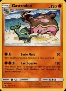 2x (SM04-054 PARALLEL FOIL) Gastrodon (U) Pokemon SM Crimson Invasion Card # 54 - Picture 1 of 1